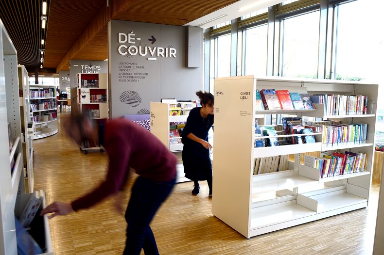 Signalétique & pictogramme pour la Bibliothèque de Gerland